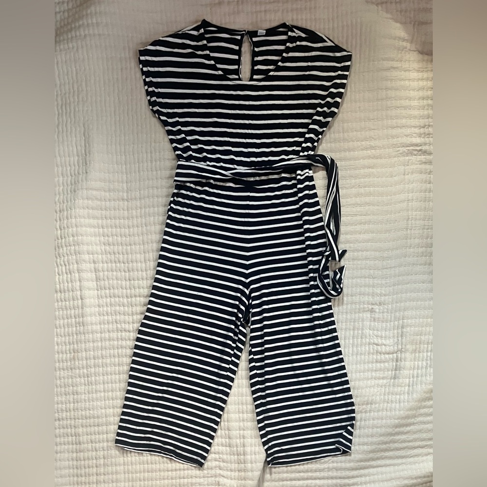 Black and white jumpsuit